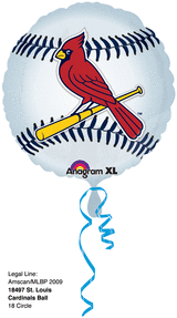 Picture of Anagram 44326 HX St Louis Cardinals Foil Flat Balloon 