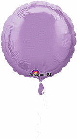 Picture of Anagram 51908 HX Pearl Lavender Round Foil Flat Balloon 