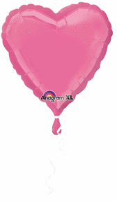 Picture of Anagram 51934 18 in. Rose Heart Foil Flat Balloon 