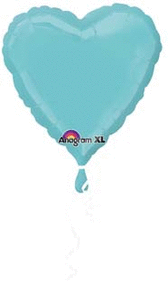 Picture of Anagram 52325 18 in. Robins Egg Blue Heart Balloon 