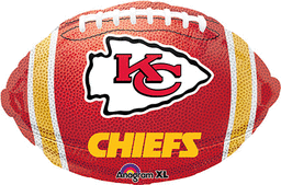 Picture of Anagram 74559 18 in. NFL Kansas City Chiefs Football Junior Shape Foil Balloon