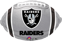 Picture of Anagram 74560 18 in. NFL Oakland Raiders Football Junior Shape Foil Balloon