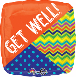 Picture of Anagram 73044 Helium Get Well Wishes Foil Balloon 