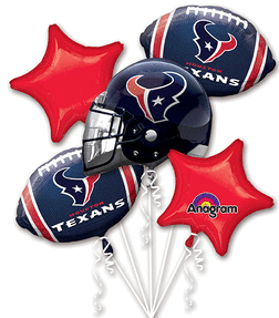 Picture of Anagram 74566 NFL Texans Foil Balloon Bouquet