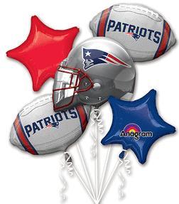 Picture of Anagram 74573 NFL New England Patriots Foil Balloon Bouquet