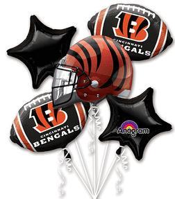 Picture of Anagram 74588 NFL Cinncinnati Bengals Foil Balloon Bouquet