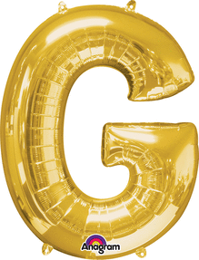 Picture of Anagram 78403 32 in. Letter G Gold Supershape Foil Balloon