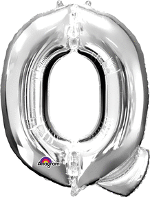 Picture of Anagram 78422 32 in. Letter Q Silver Supershape Foil Balloon