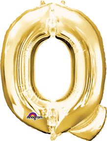 Picture of Anagram 78423 32 in. Letter Q Gold Supershape Foil Balloon