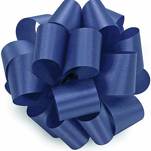 Qualatex 24829 200 Yard No.40 Poly Master Bow Ribbon, Dark Blue