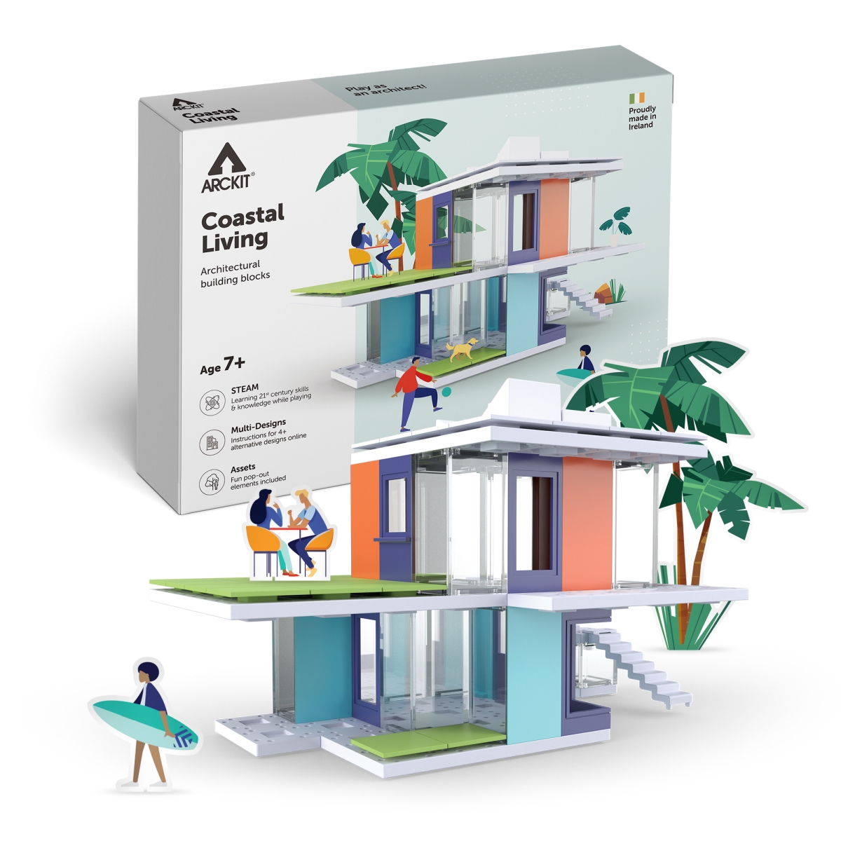 Picture of Arckit A202001 Coastal Living Educational Learning Building Blocks Kit