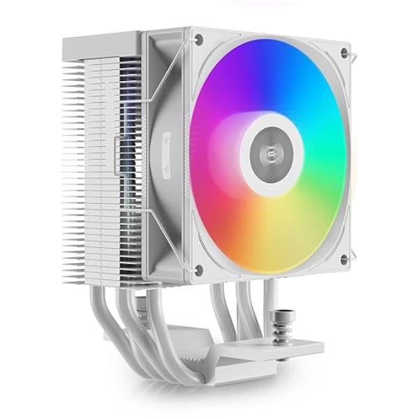 R400 92 mm CPU Liquid Cooler with PWM ARGB Fan, White