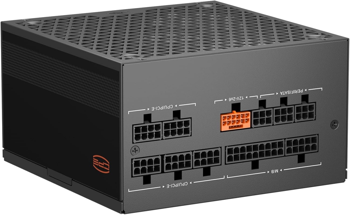 YN1000 Power Supply - 1000W 80 Plus Gold Certified Fully Modular PCIe 5.1 & ATX 3.1 Gaming PSU, Black