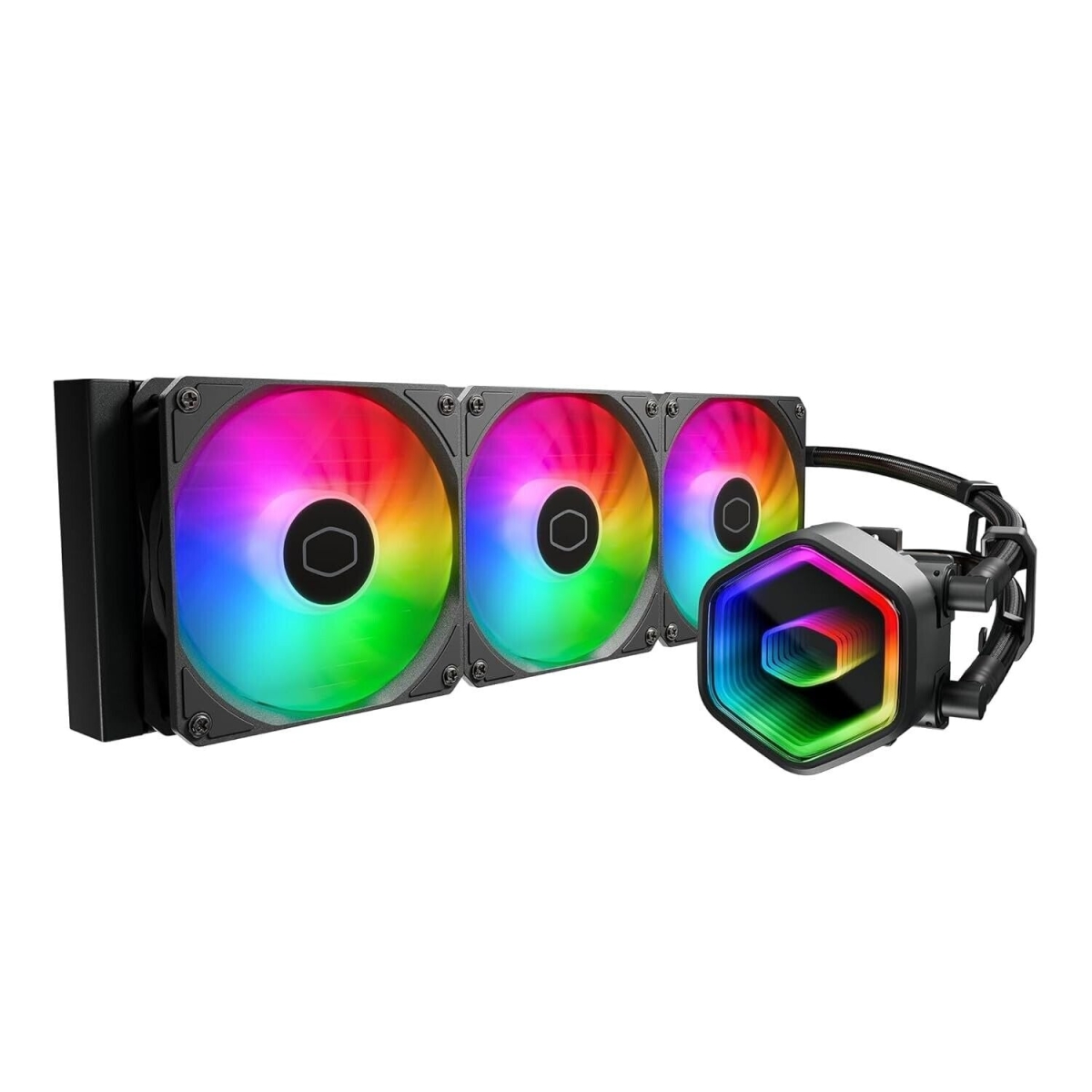 Picture of Cooler Master MLW-D36M-A18PA-R1 MASTERLIQUID Core II 360 mm Simple Water Cooling CPU Cooler&#44; Black