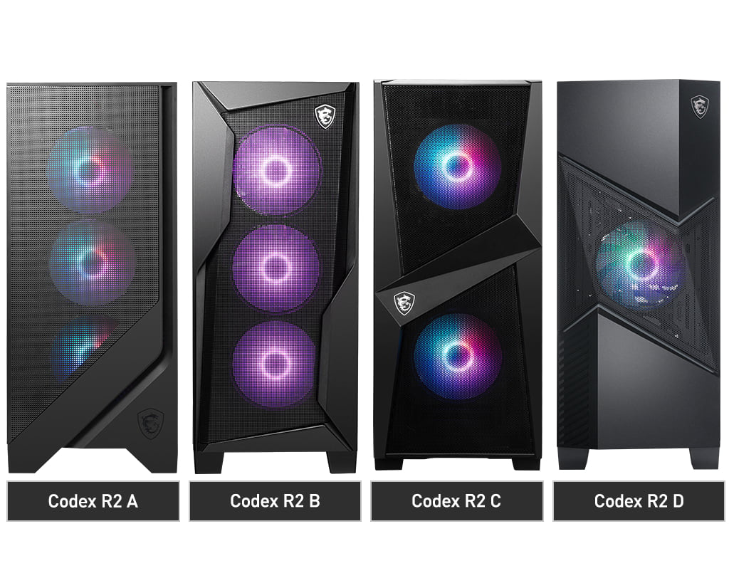 CODR2AIB2NVL7444 Codex R2 AI B2NVL7-444US Gaming Desktop Computer - Intel Core Ultra 7 265 - 32 GB - 1 TB SSD, Black