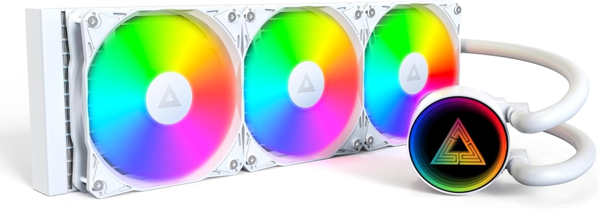LIGHTFLOW ARGB 360 WHITE 3 x 120 mm ARGB Fans CPU Liquid Cooler - White