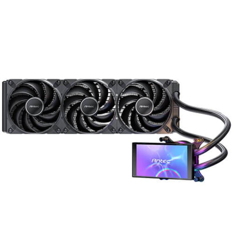 VORTEX VIEW 360 ARGB Liquid CPU Cooler with Rotatable LCD Display - Support Intel LGA115X - 1200 - 1700 - 1851 AMD AM4 & AM5