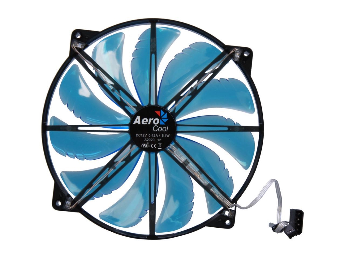 Picture of AeroCool SILENT MASTER 200MM BLUE LED FAN 200mm Silent Master LED Case Fan - Blue