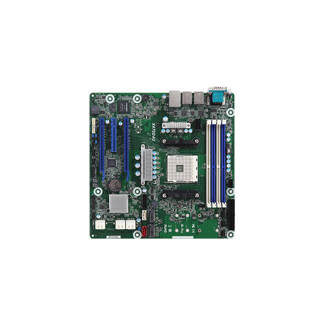 Picture of ASRock Rack X470D4U Socket AM4&#44; AMD Promontory X470&#44; DDR4&#44; SATA3 & USB3.1 & M.2&#44; V&2 GBE & Micro ATX Motherboard
