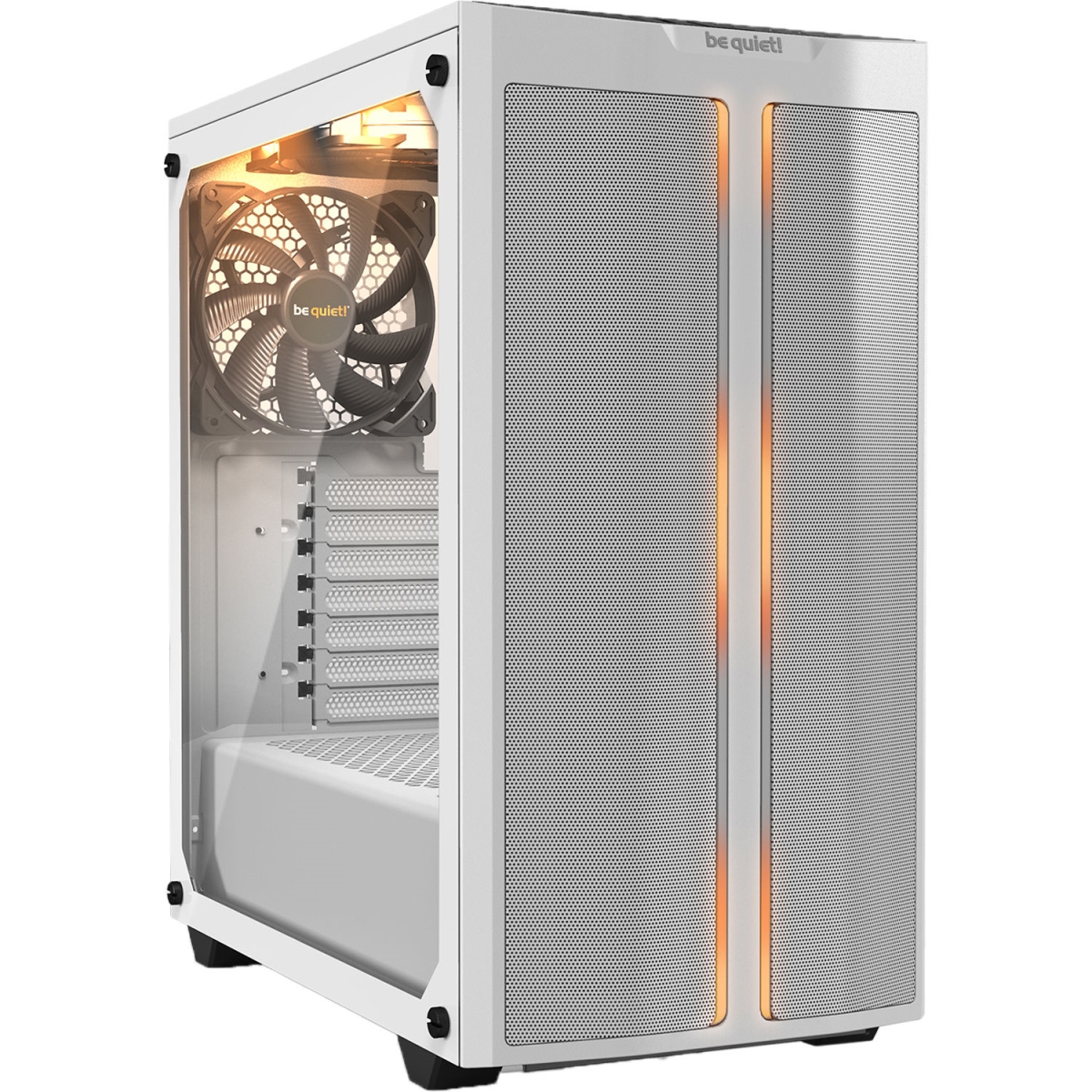 Picture of Be Quiet BGW38 Pure Base 500DX Mid Tower ATX Case ARGB 3 Pre-Installed Pure Wings 2 Tempered Glass Window&#44; White