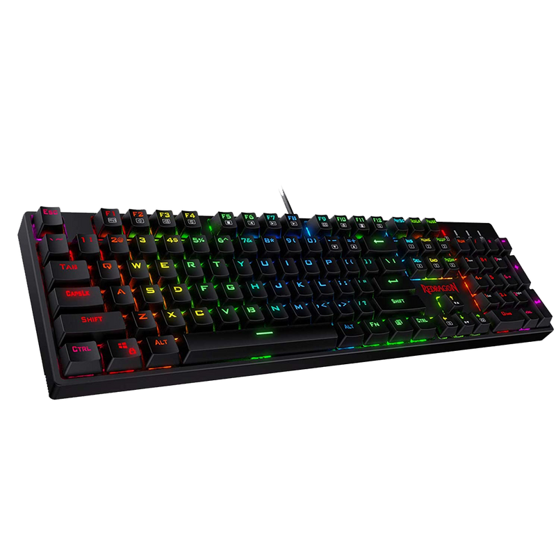 K582RGB Surara LED Backlit Mechanical Gaming Keyboard with 104 Keys Tactile Blue Switches