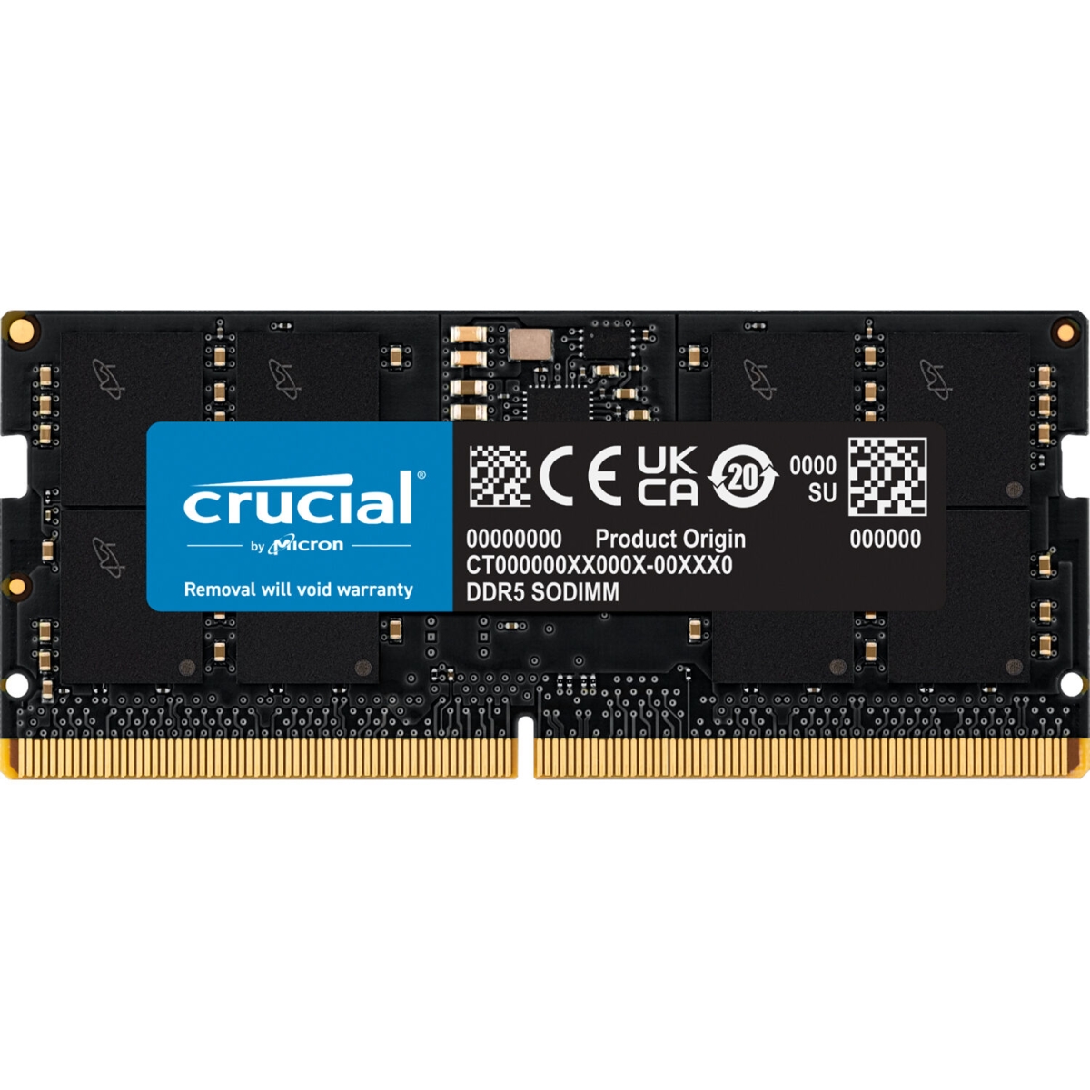 Picture of Crucial CT16G48C40S5 DDR5-4800 16GB CL40 SODIMM Laptop Memory