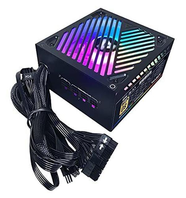 Picture of Apevia ATX-PM650W 650W Power Supply RGB Fan, Black