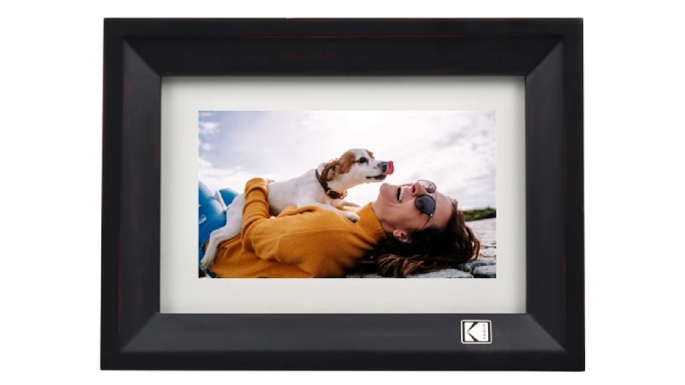 10.1 in. Digital Photo Wood Frame, Black