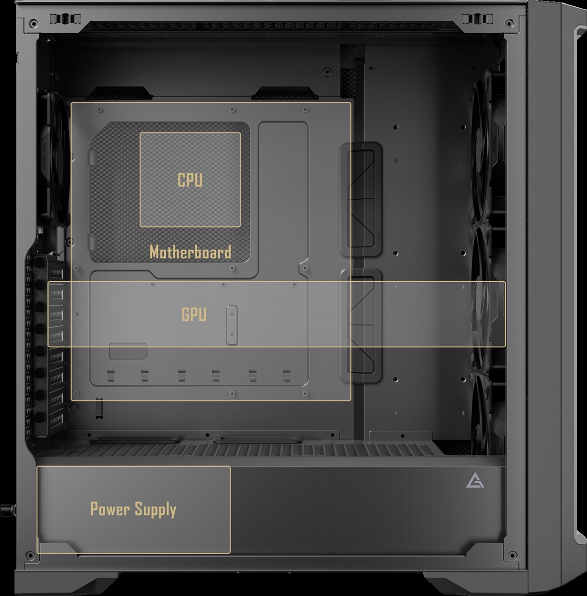 Picture of Antec PERFORMANCE 1 SILENT E-ATX Highly Compatible PC Case