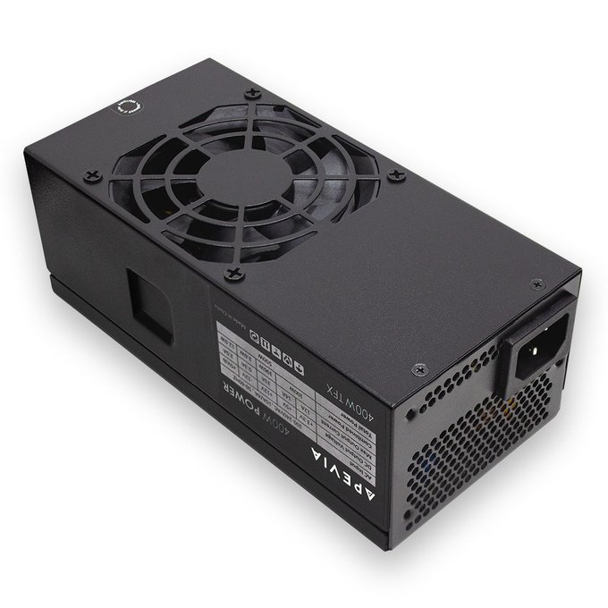 Picture of Apevia TFX-PFC400W 400 watt TFX Fixed Cables Full Range Active PFC Computer Power Supply