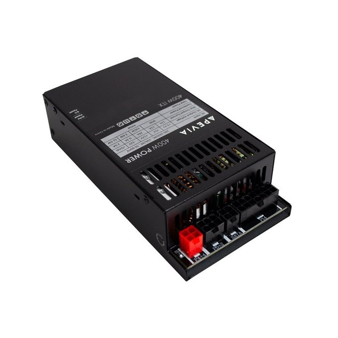 Picture of Apevia ITX-PFC400W 1U 400 watt Mini ITX-Flex ATX Fully Modular Computer Power Supply with Full Range Active PFC 90-264V & AC for POS AIO System Desktop Gaming Server Small Form Factor