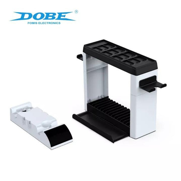 TNS-2113 Switch Games Organizer Holder & Charging Dock, Black & White