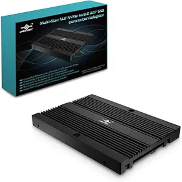 Vantec MRK-NVM2U2-BK 2.5 in. Interface Adapter - M.2 NVMe Card - PCIe 3.0 x4