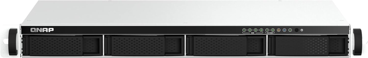 Picture of Qnap TS-464EU-8G-US 4 Bay High-Speed 1U Short Depth Rackmount NAS Server