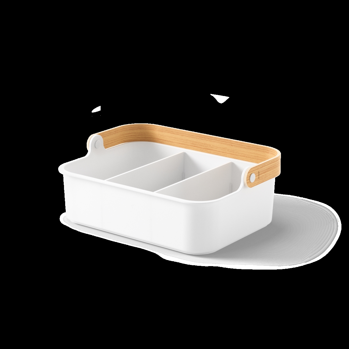 Picture of Umbra 1019942-668 14 x 10 in. Bellwood Organizer Bin, White & Natural