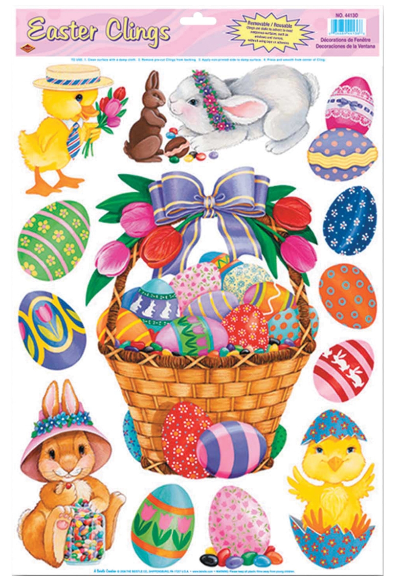 Picture of Morris Costumes BG44130 Easter Basket Friends Clings