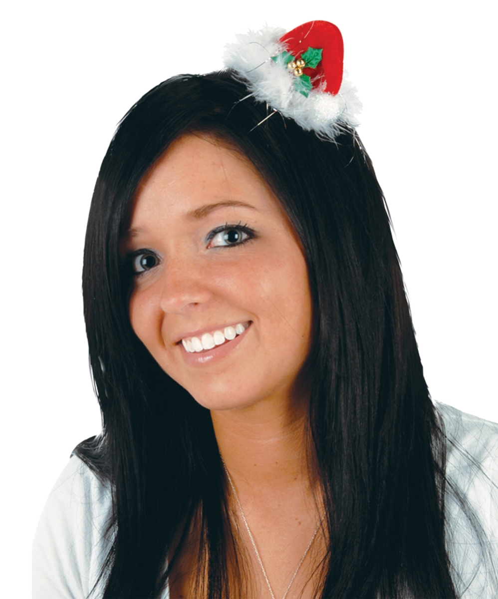 Picture of Morris Costumes BG20724 Santa Hat with Hair Clip Costume