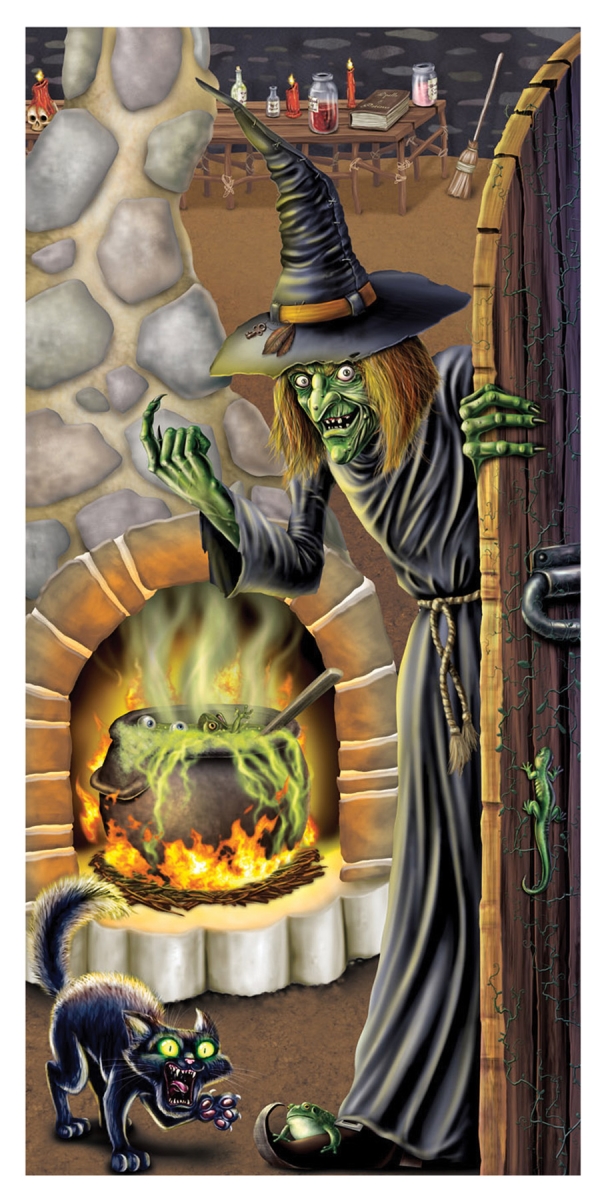Picture of Morris Costumes BG00023 Witchs Brew Door Cover