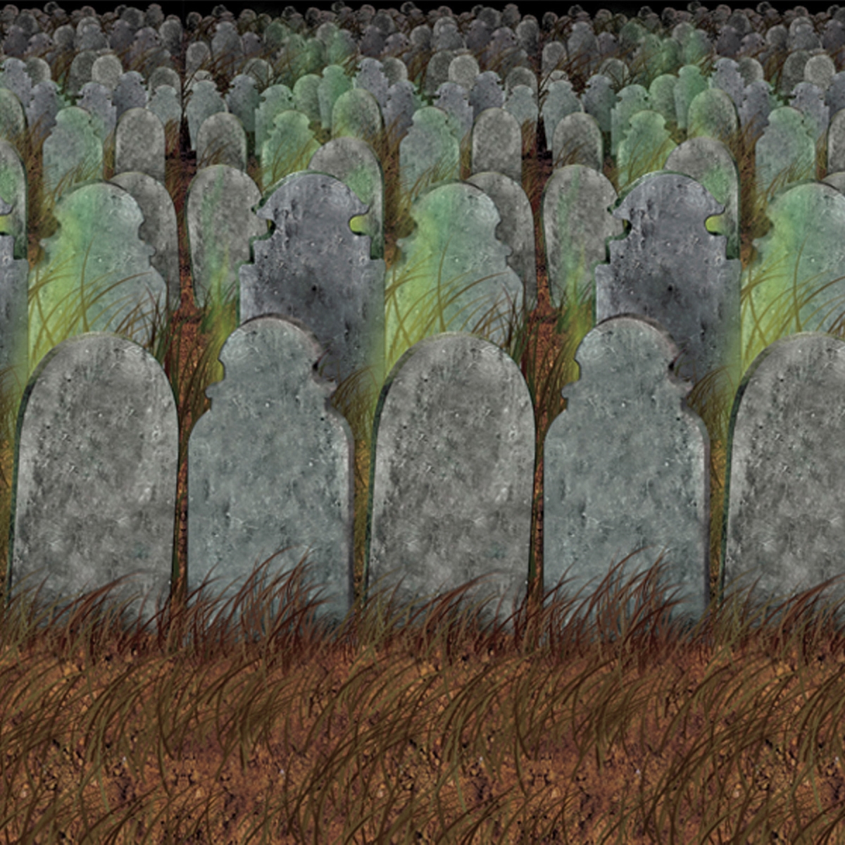 Picture of Morris Costumes BG00900 Graveyard Backdrop Party Accessory
