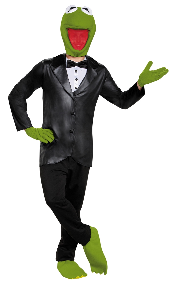 Picture of Morris Costumes DG88663T Kermit Deluxe Teen Costume, Size 38-40