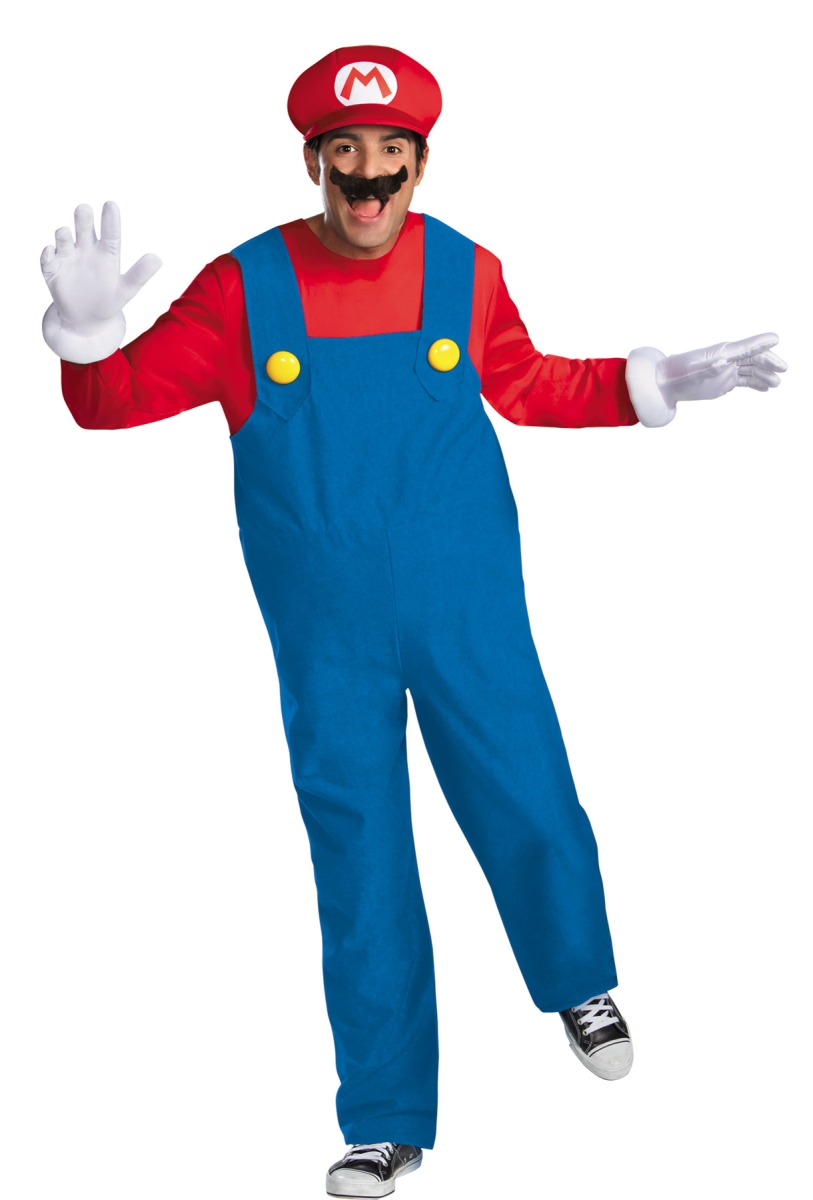 Picture of Morris Costumes DG68083T Mario Deluxe Teen Costume&#44; Size 38-40
