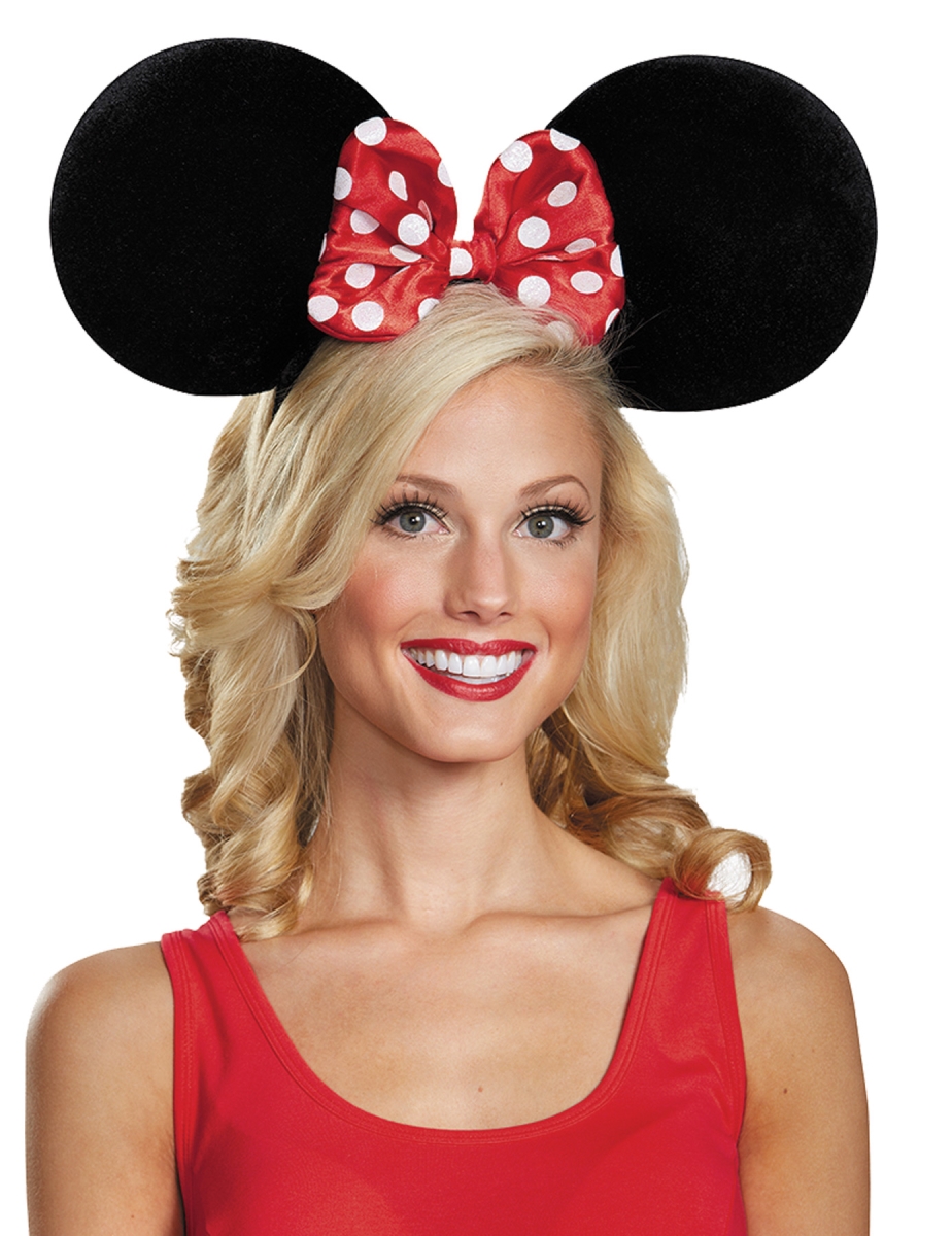 Picture of Morris Costumes DG95775 Minnie Mouse Adult Headband Ears Oversize Costume