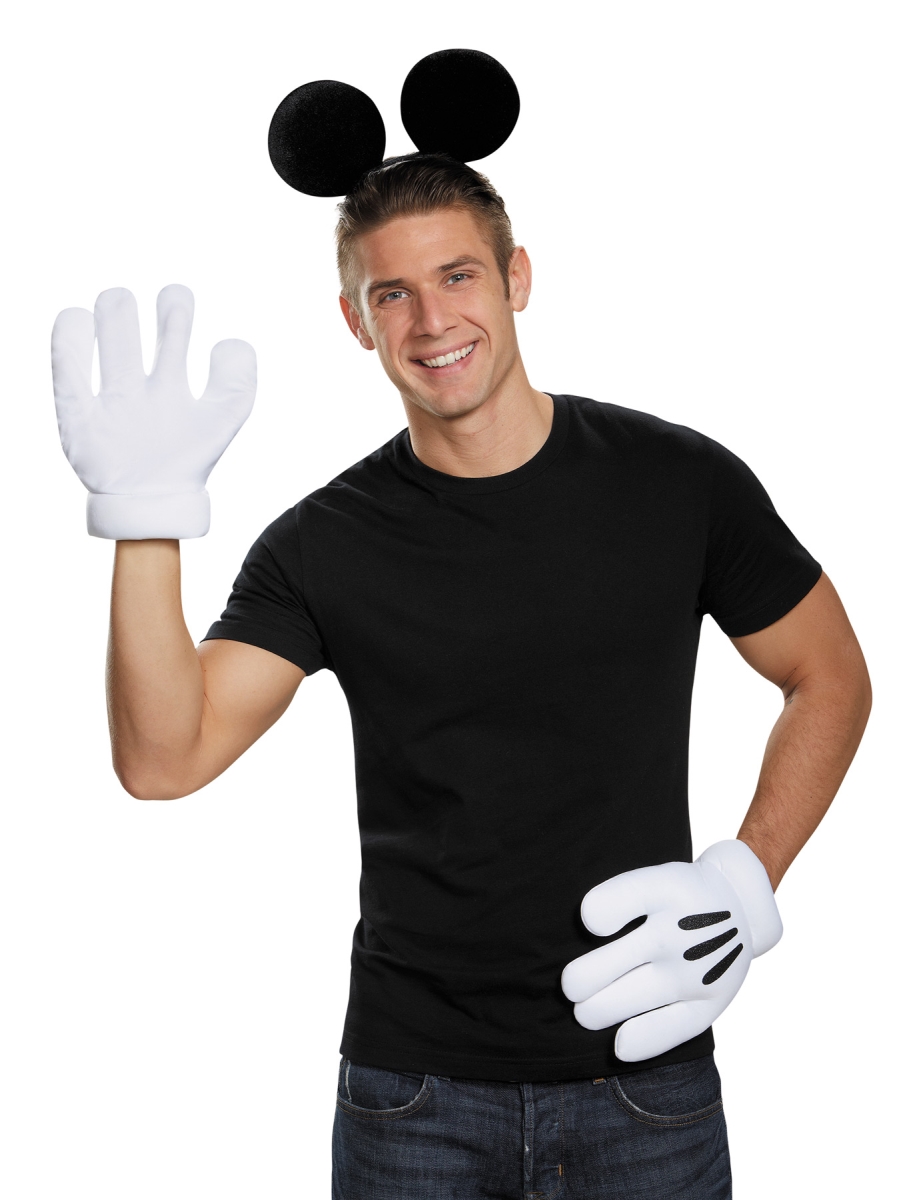 Picture of Morris Costumes DG95776 Mickey Mouse Ears Gloves Adult Costume