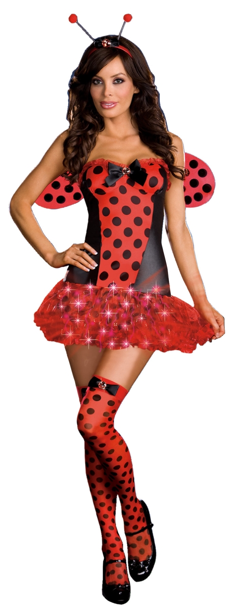 Picture of Morris Costume RL6406LG Light Me Up Ladybug Costume, Large