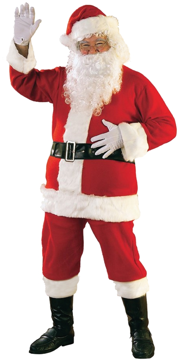 Picture of Morris Costumes RU23311XL Santa Suit Flannel Costume, Extra Large 50-56