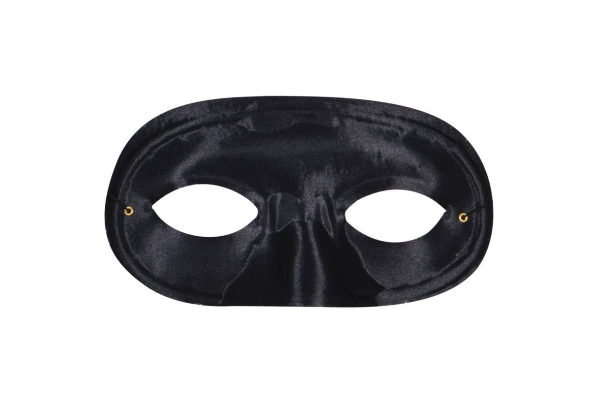 Picture of Morris Costumes TI60BK Half Domino Black Mask