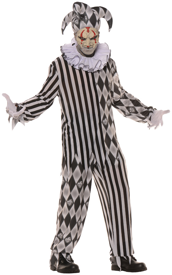 Picture of Morris Costumes UR28602T Evil Harlequin Teen Costume