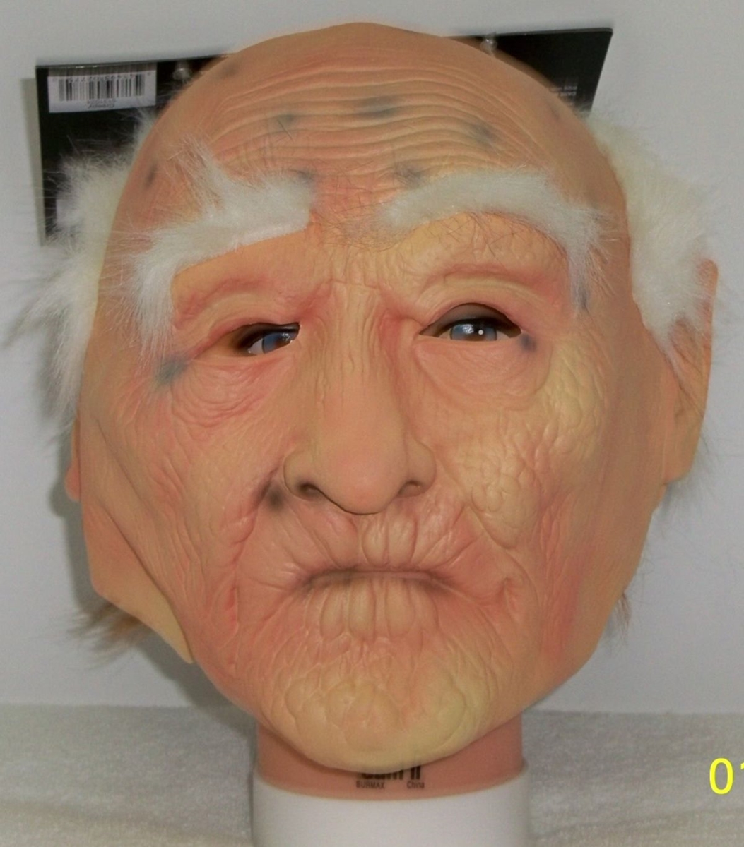 Picture of Morris MR131024 Creepy Old Man Mask with Hair