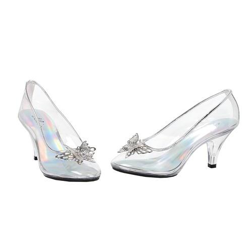 Picture of Morris Costumes HA305C10 Womens Princess Glass Slipper Shoes&#44; Clear - Size 10