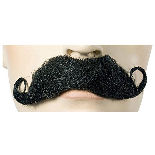 Picture of Lacey Wigs LW409WTSM Must English Mustache - White&#44; Small